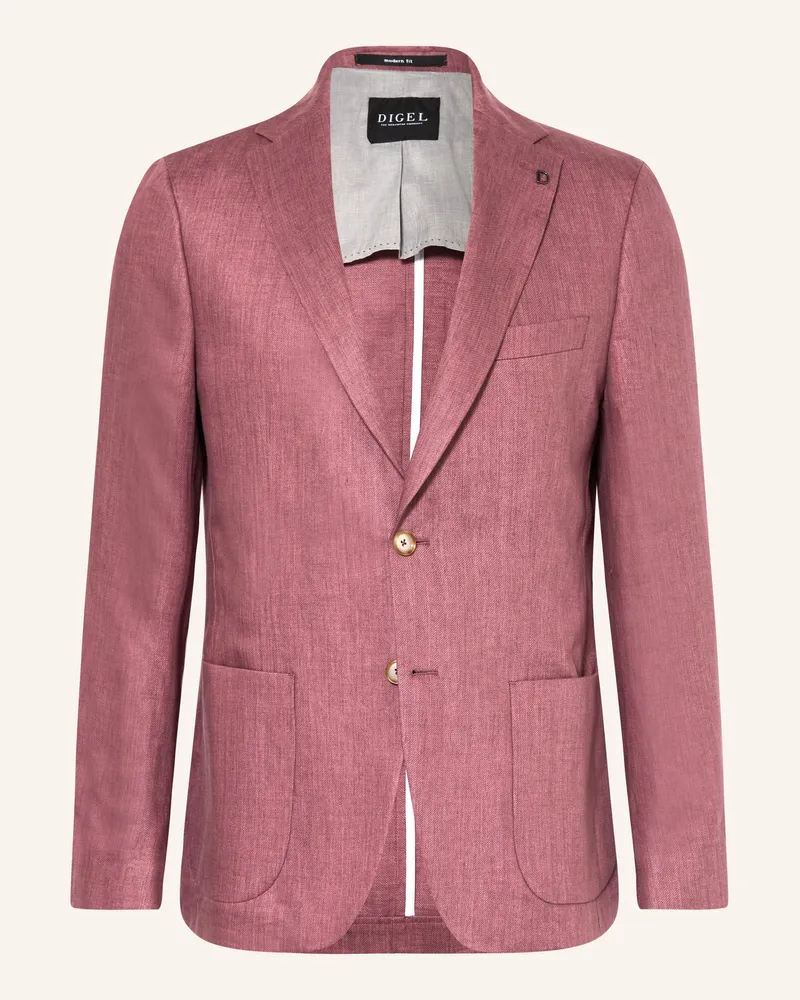 Digel Leinensakko Edward Modern Fit rot Rot