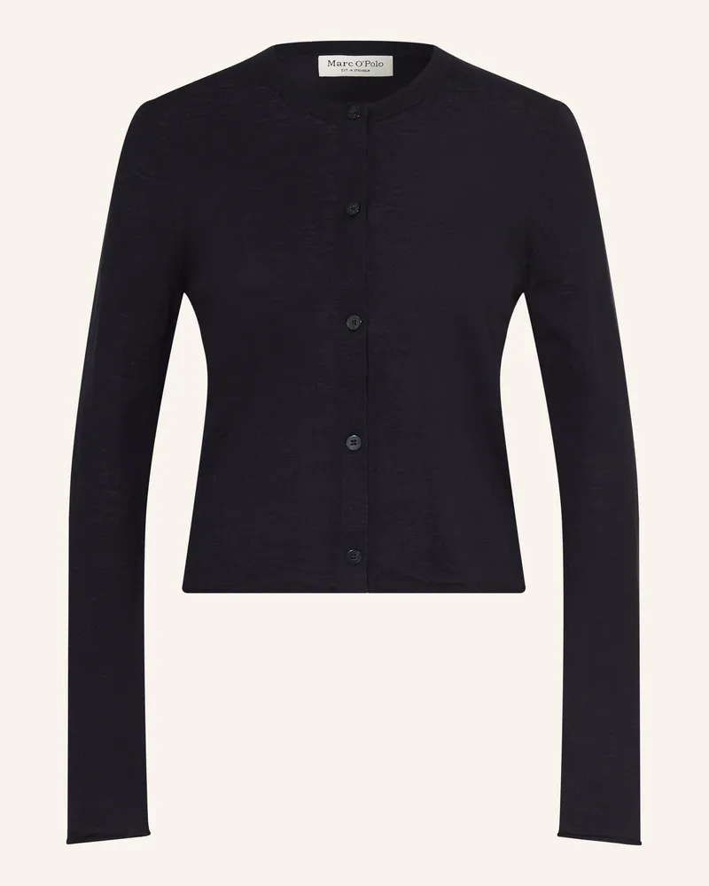 Marc O'Polo Strickjacke blau Dunkelblau