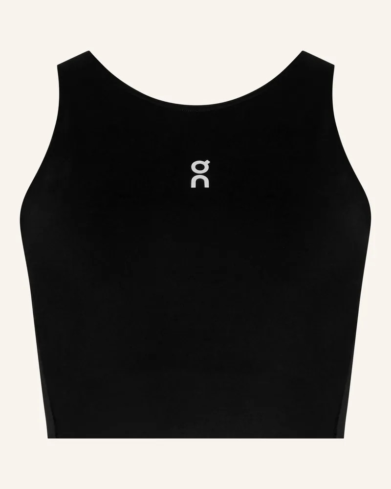 ON Tank Top Court Crop schwarz Schwarz