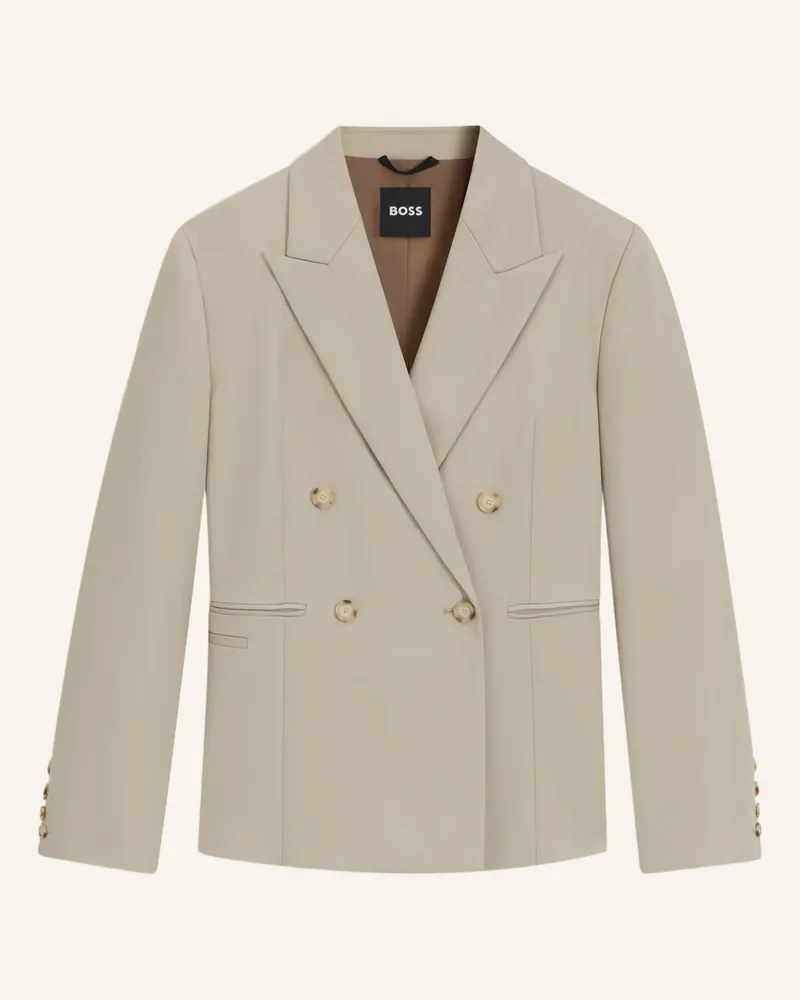 HUGO BOSS Blazer JIAMIA Slim Fit Beige