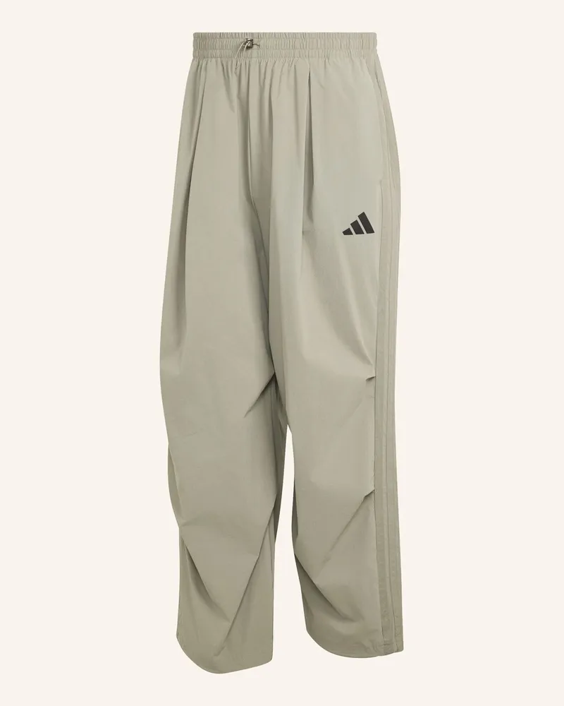 adidas City Tech 3-Streifen-Hose gruen Silber