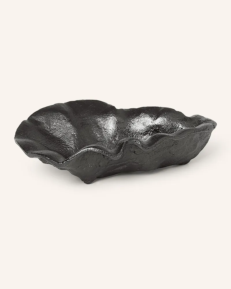 ferm LIVING Schale Oyster schwarz Schwarz