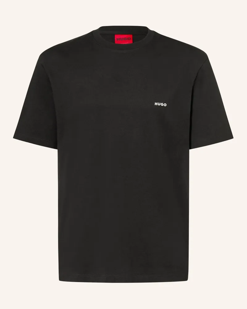 HUGO BOSS T-Shirt Derlyns schwarz Schwarz