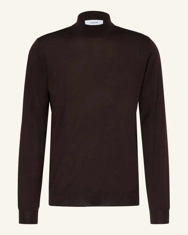LARDINI Pullover rot Schwarz