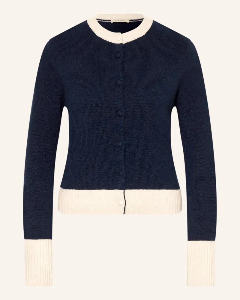 lilienfels Strickjacke Aus Cashmere blau Dunkelblau