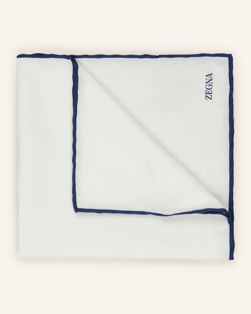 Ermenegildo Zegna Einstecktuch weiss Weiss