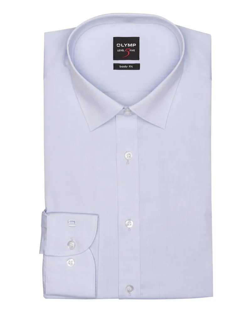Olymp Hemd Level Five body fit Hellblau