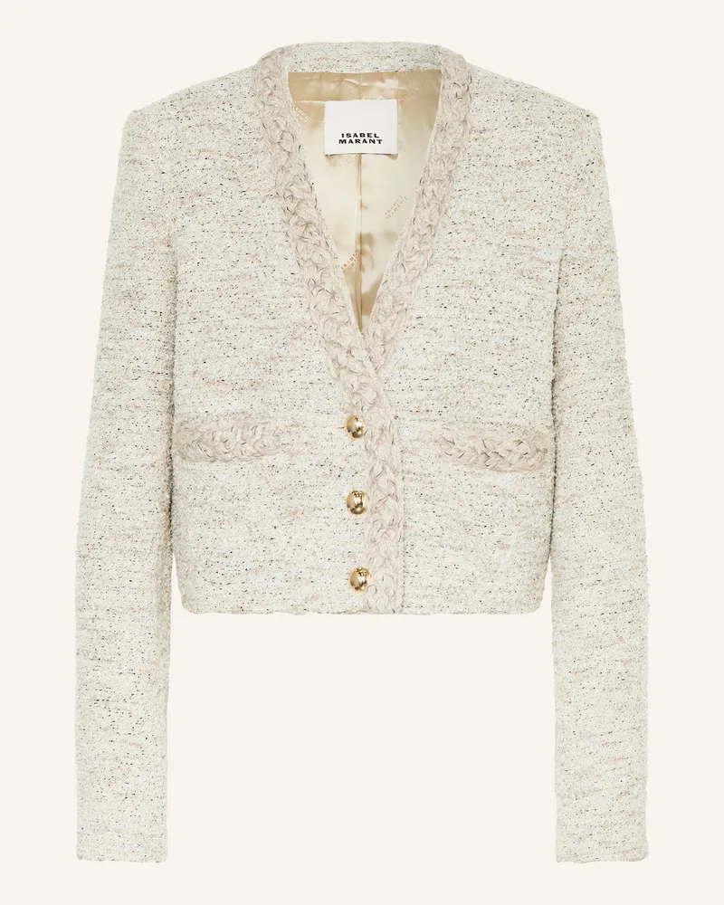 Isabel Marant Kastenjacke GWENDOLINE aus Bouclé Ecru