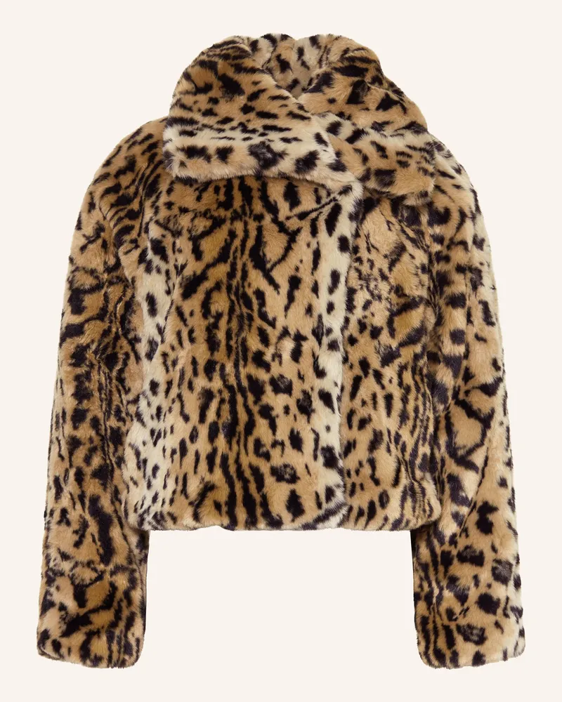 InWear Kunstfell-Jacke YOBAIW Hellbraun