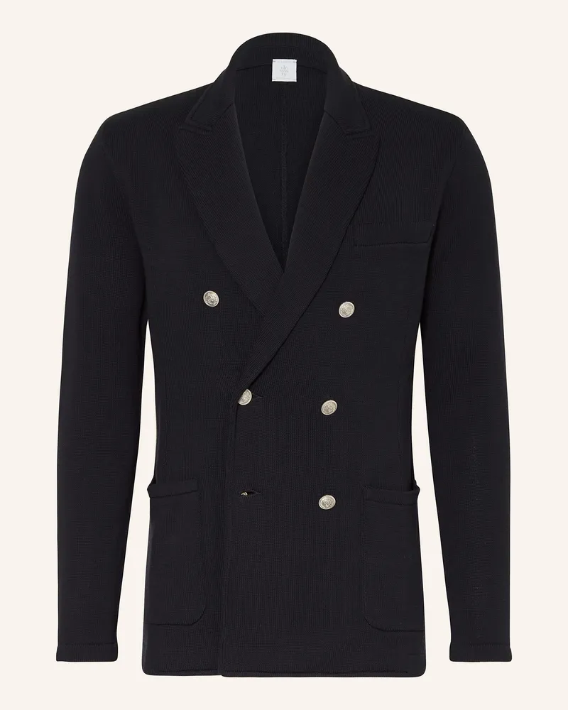 Eleventy Stricksakko Extra Slim Fit Dunkelblau