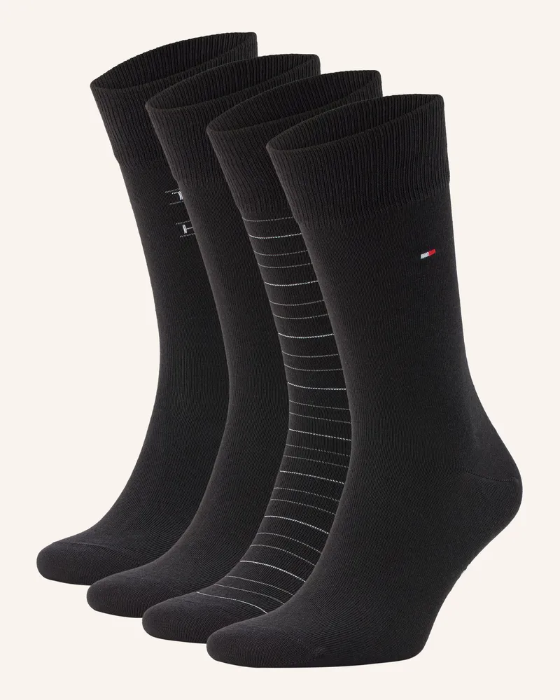Tommy Hilfiger 4er-Pack Mit Geschenkbox schwarz Schwarz