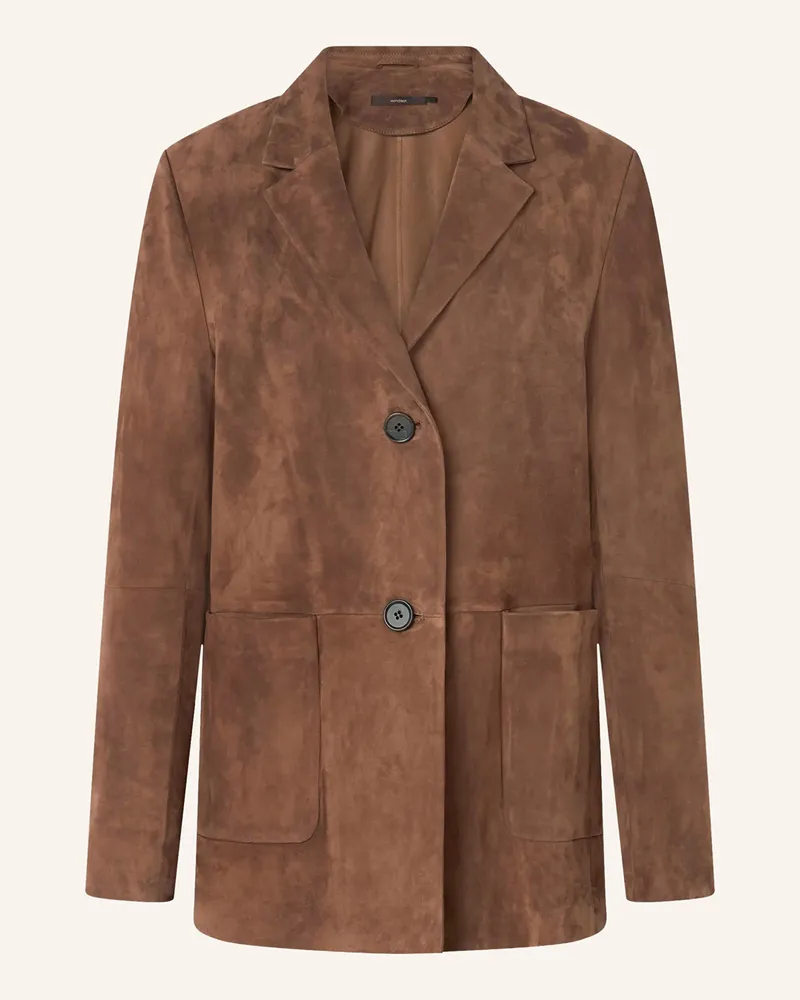 windsor. Lederblazer braun Cognac