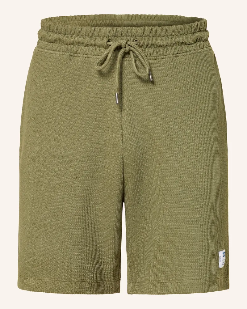 HUGO BOSS Sweatshorts Nuwafflo gruen Oliv