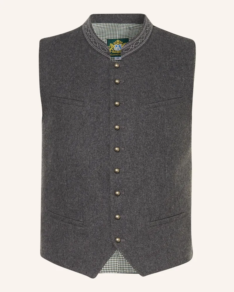 Hammerschmid Trachtenweste MAX Regular Fit Grau