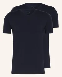 Falke 2er-Pack V-Shirts DAILY COMFORT Blau