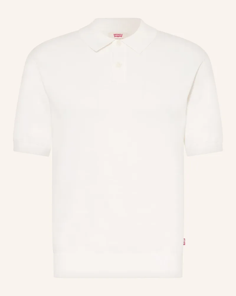 Levi's Strick-Poloshirt Weiss