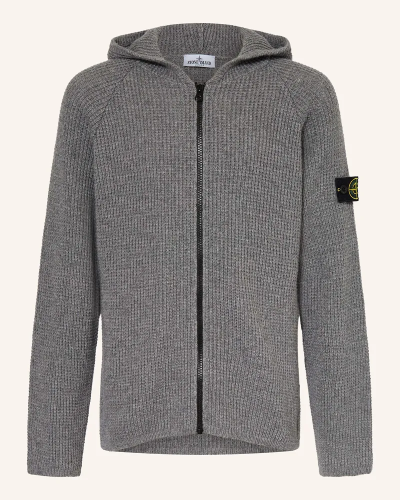 Stone Island Strickjacke Grau