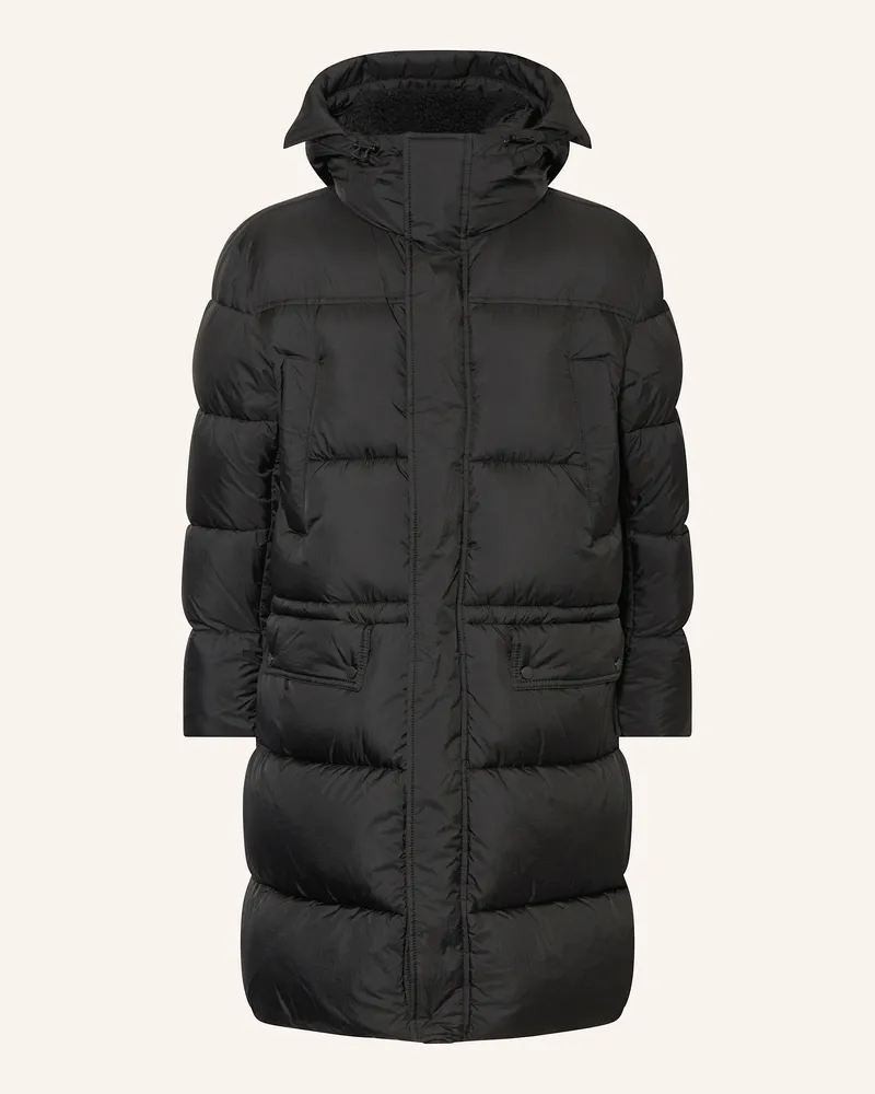 HUGO BOSS Steppmantel Omont schwarz Schwarz