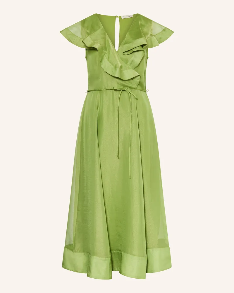 Phase Eight Kleid Annette Mit Volants gruen Hellgrün
