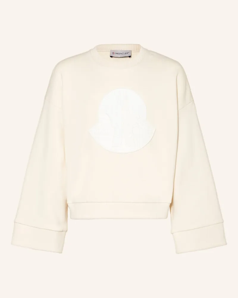 Moncler Sweatshirt weiss Creme