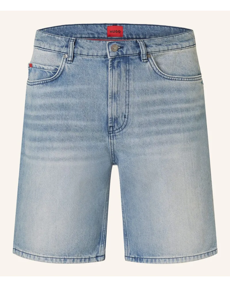 HUGO BOSS Jeansshorts 446/S Loose Fit Blau