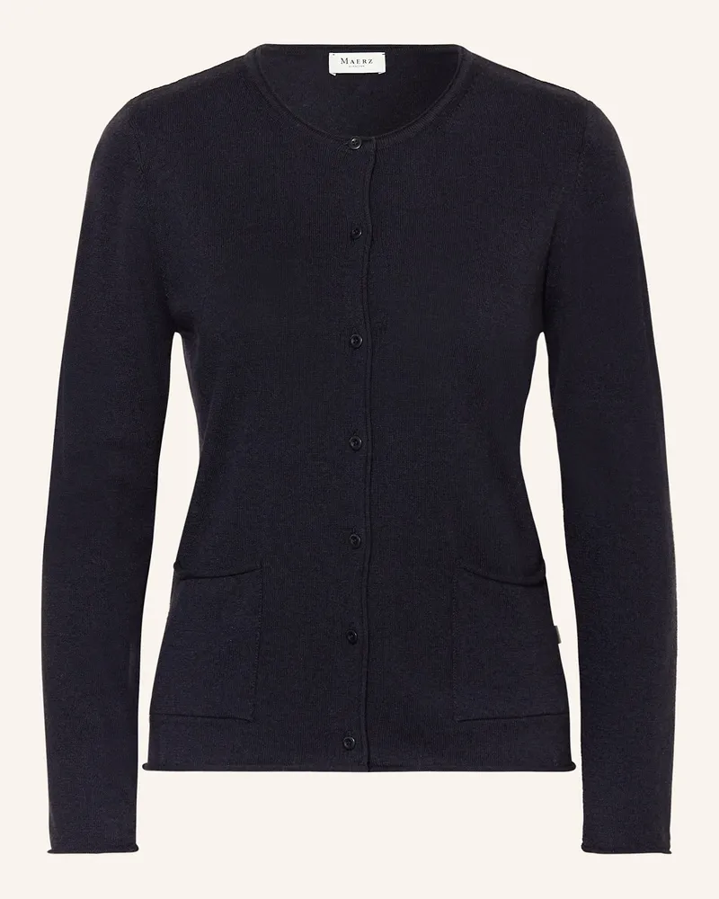 Maerz Strickjacke blau Dunkelblau