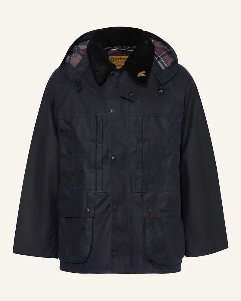Barbour Fieldjacket OS BEDALE WAX Dunkelblau