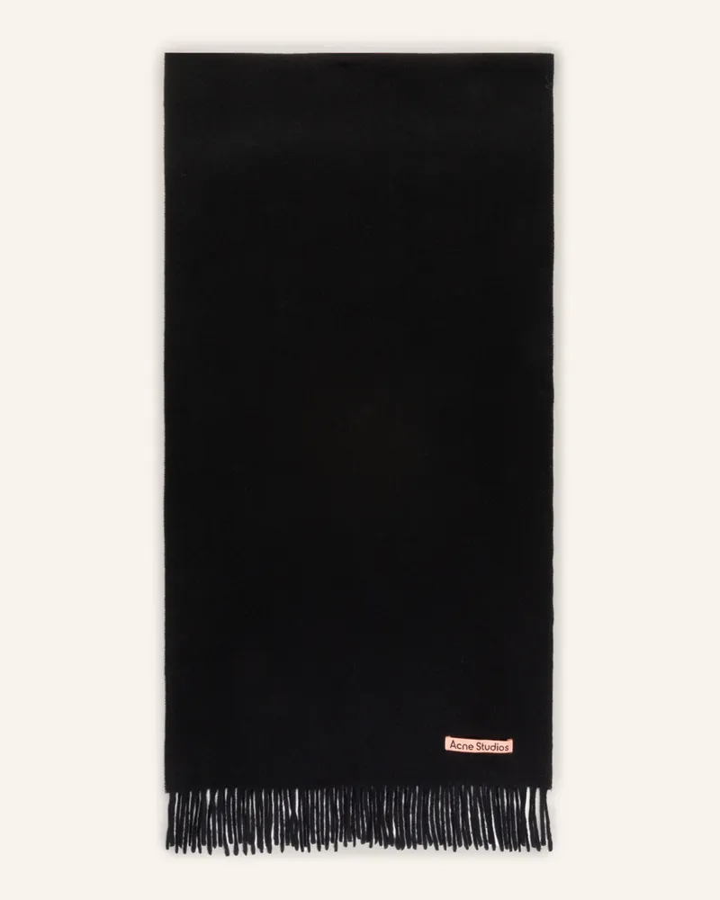 Acne Studios Schal schwarz Schwarz
