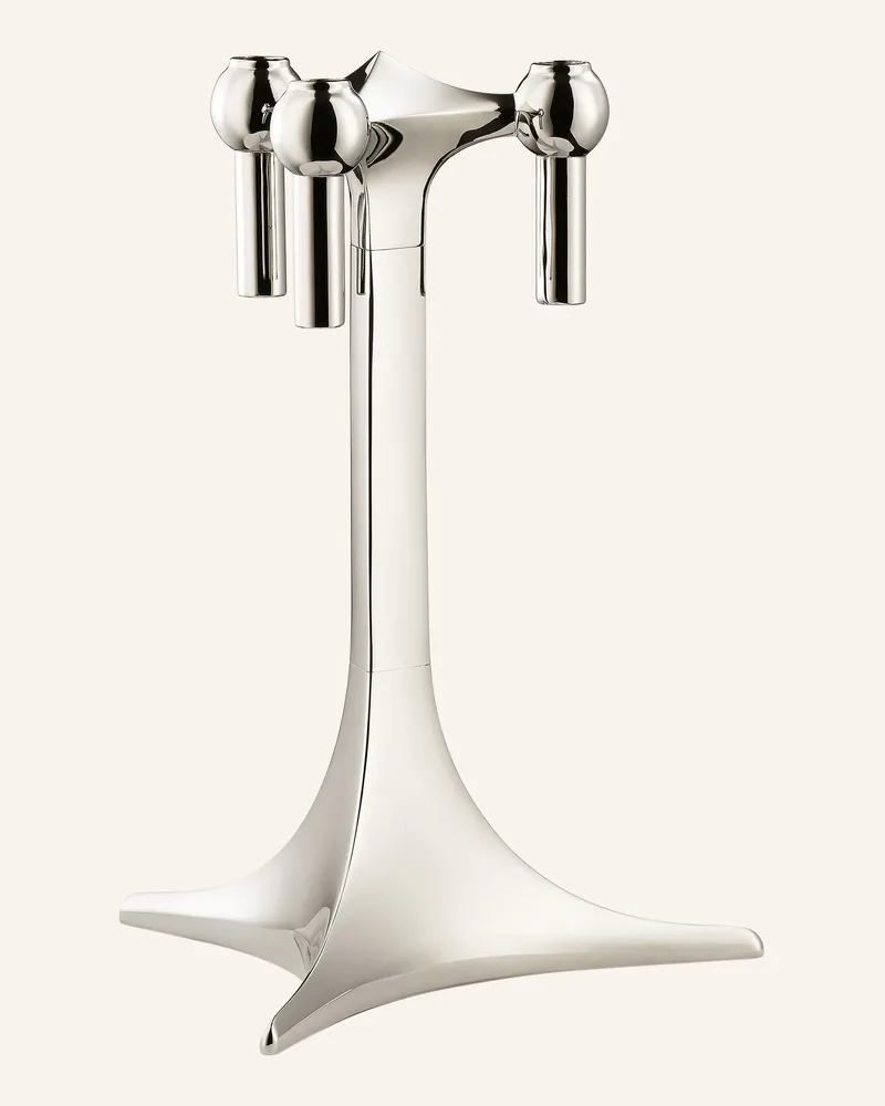 STOFF Nagel Kerzenhalter Silber