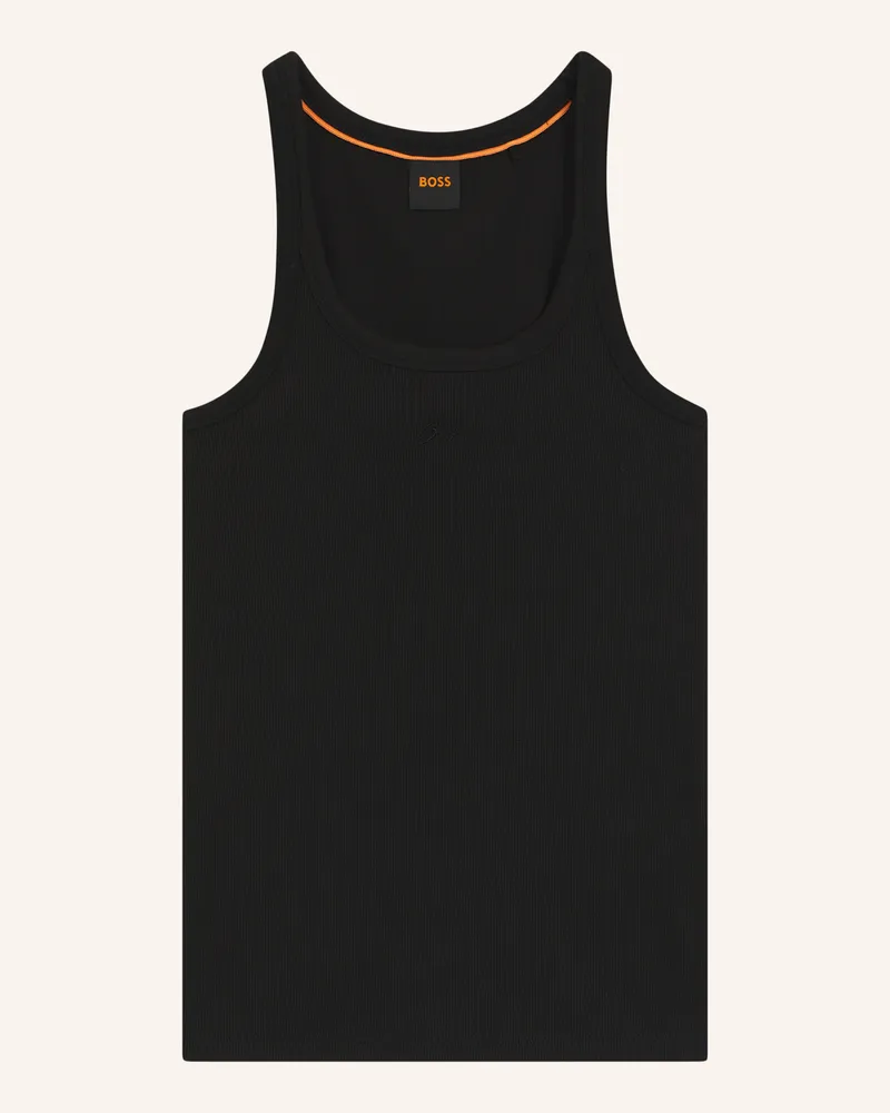 HUGO BOSS Casual Top C_EPETITE Slim Fit Schwarz