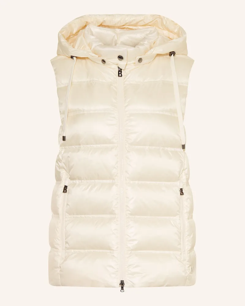 Bogner Daunenweste LIDDY-D1 mit abnehmbarer Kapuze Ecru