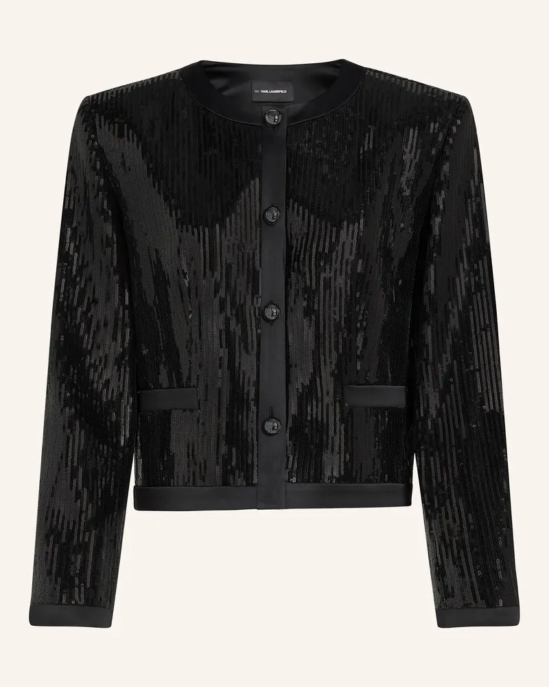 Karl Lagerfeld Blazer schwarz Schwarz