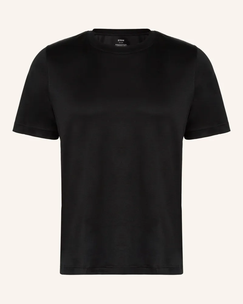 Eton T-Shirt schwarz Schwarz