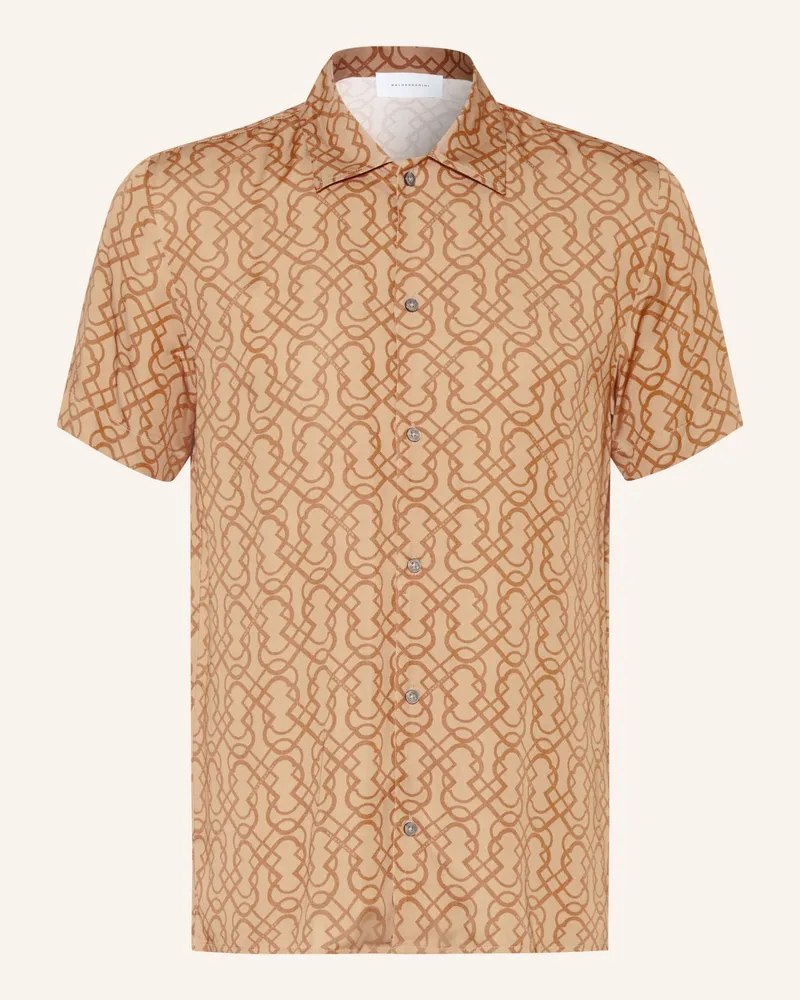Baldessarini Kurzarm-Hemd Regular Fit braun Khaki