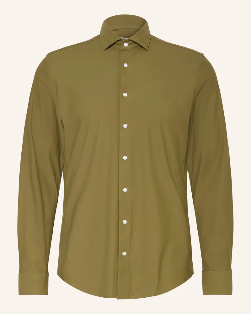 Seidensticker Hemd Slim Fit Oliv
