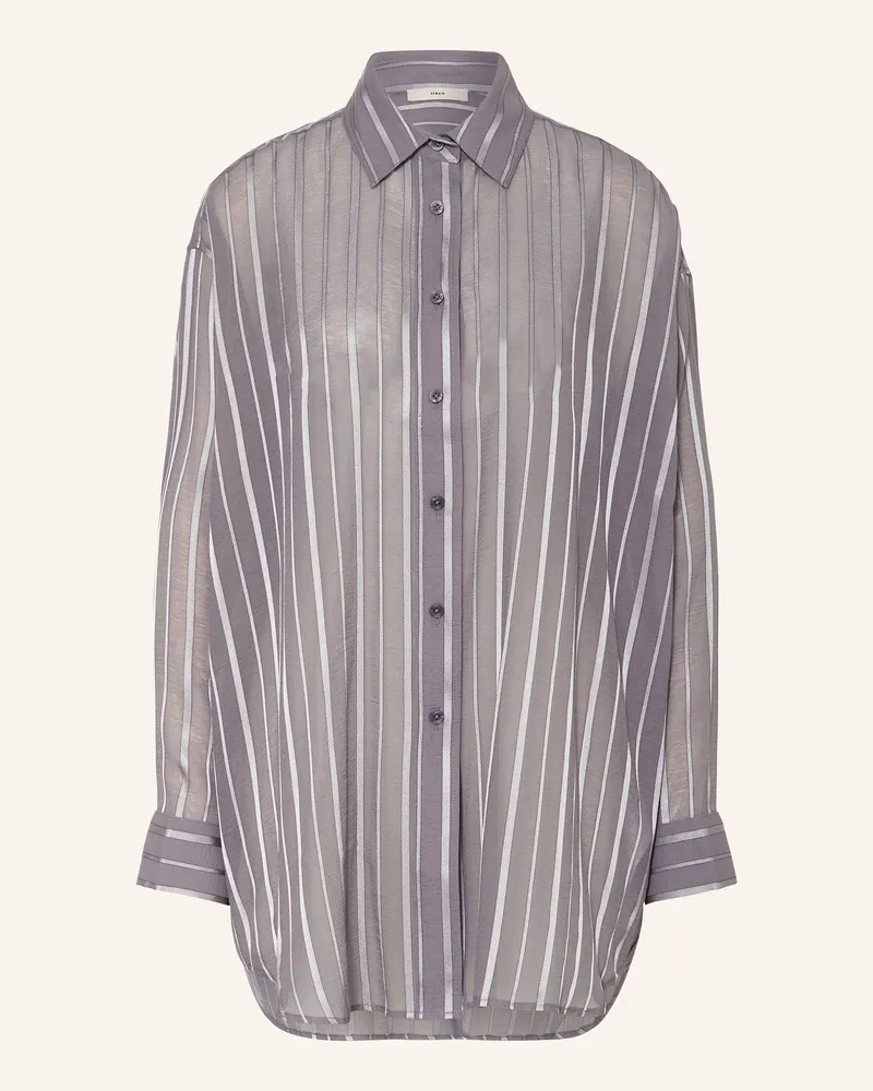 REMAIN Oversized-Hemdbluse Grau