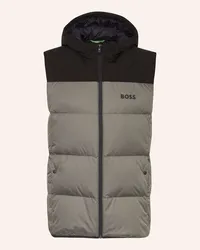 HUGO BOSS Daunenweste HAMAR Grau