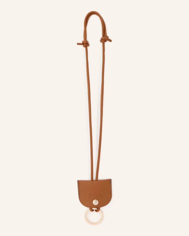 Longchamp Schlüsselanhänger Le Pliage Xtra beige Hellbraun