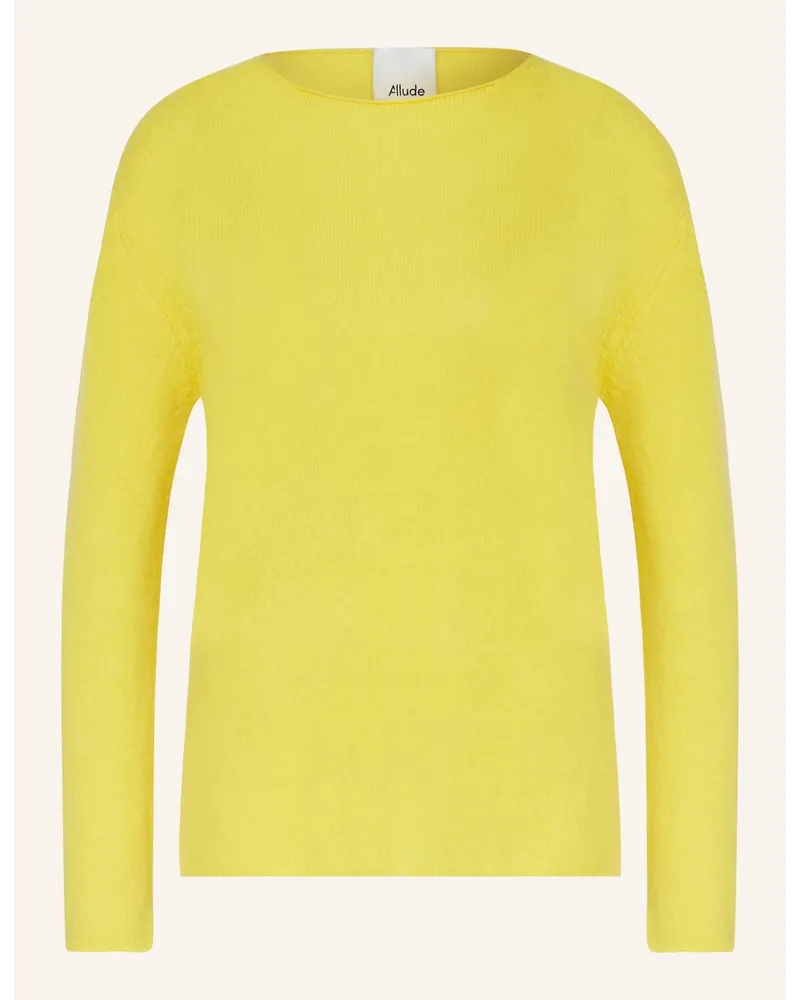 ALLUDE Cashmere-Pullover Gelb