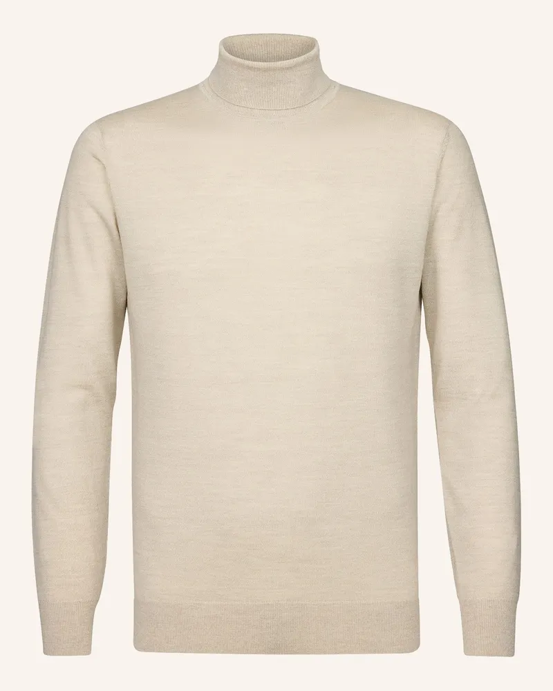 Profuomo Herren Rollkragenpullover Beige