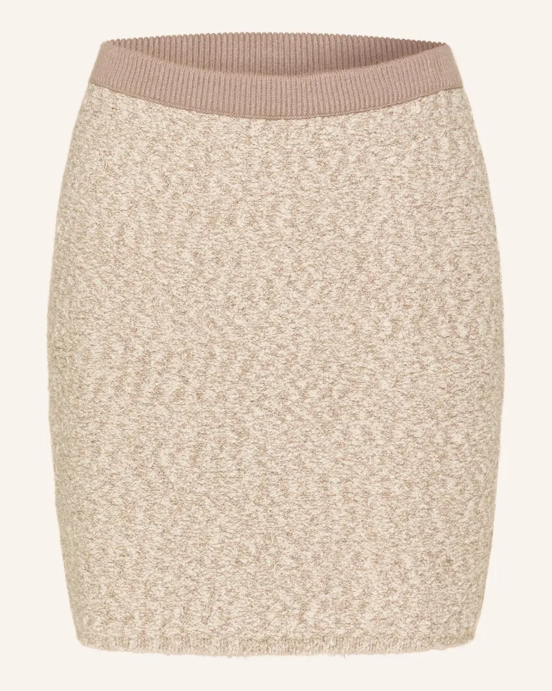 monari Strickrock mit Glitzergarn Creme