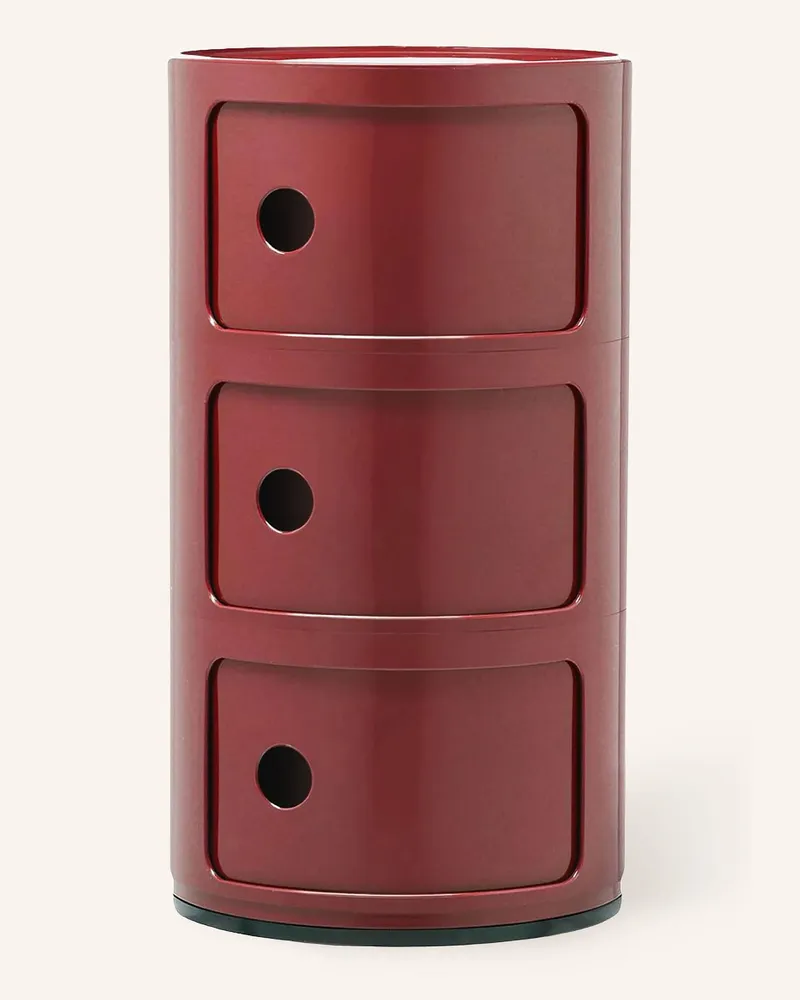 Kartell Beistelltisch Componibili rot Dunkelrot