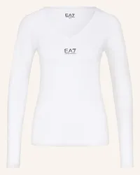 EA7 Longsleeve Weiss