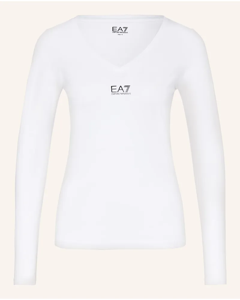 EA7 Longsleeve Weiss