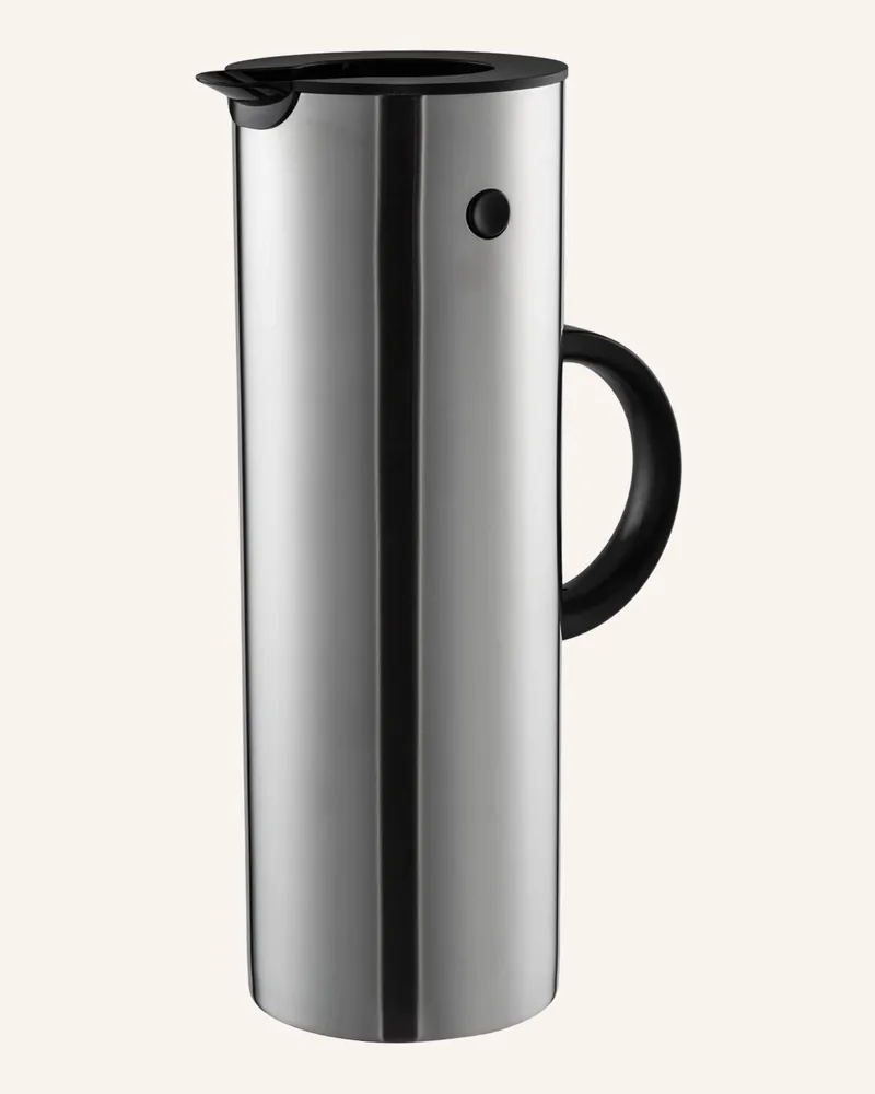 Stelton Isolierkanne em77 silber Anthrazit