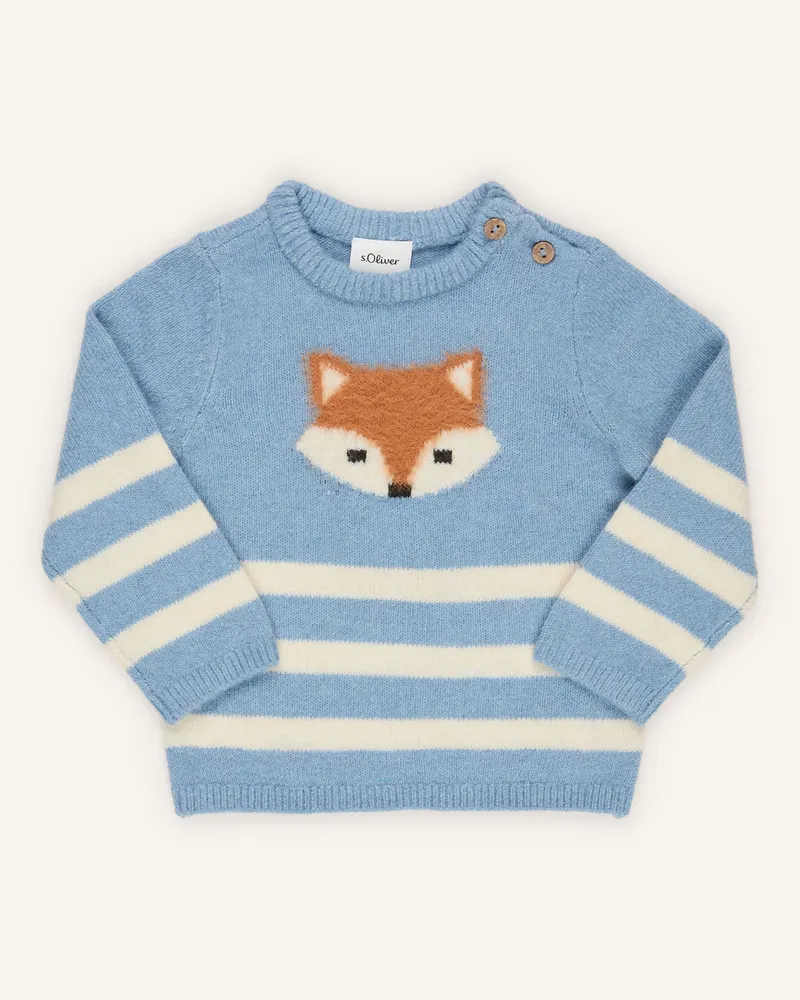 S.Oliver Pullover blau Blau