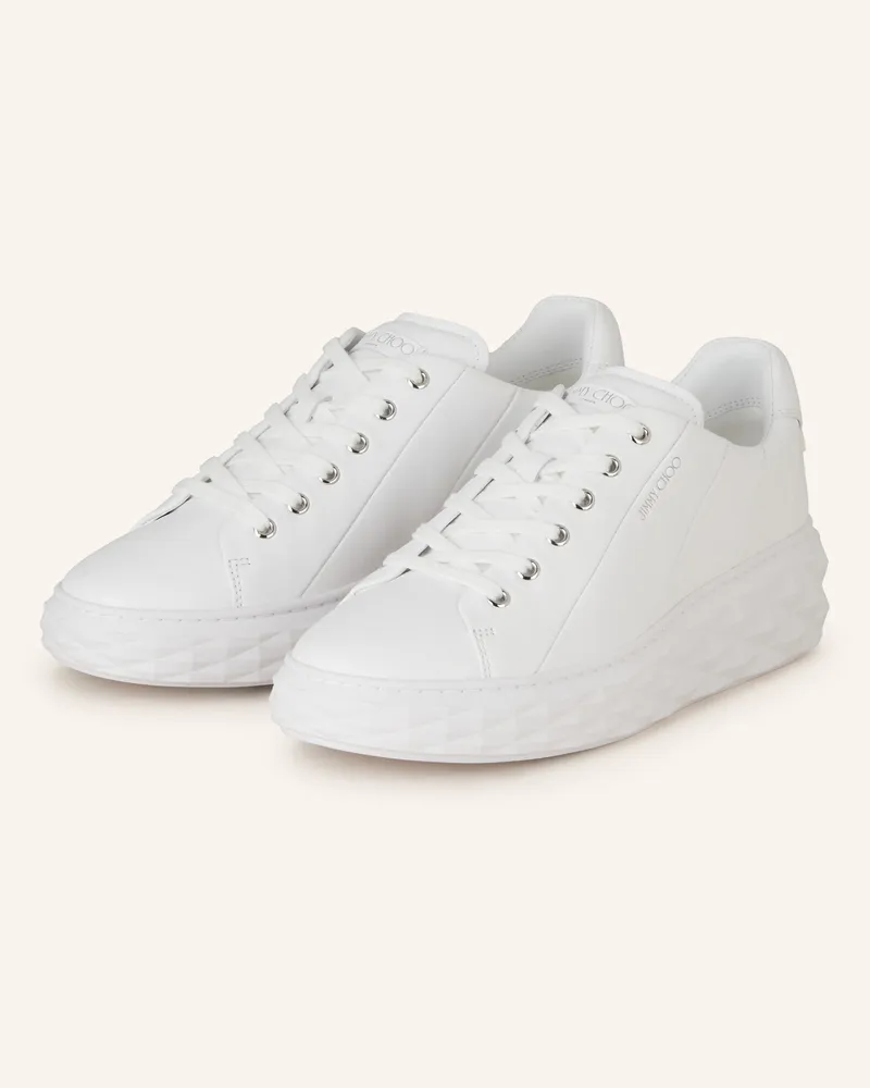 Jimmy Choo Sneaker Diamond Light weiss Weiss