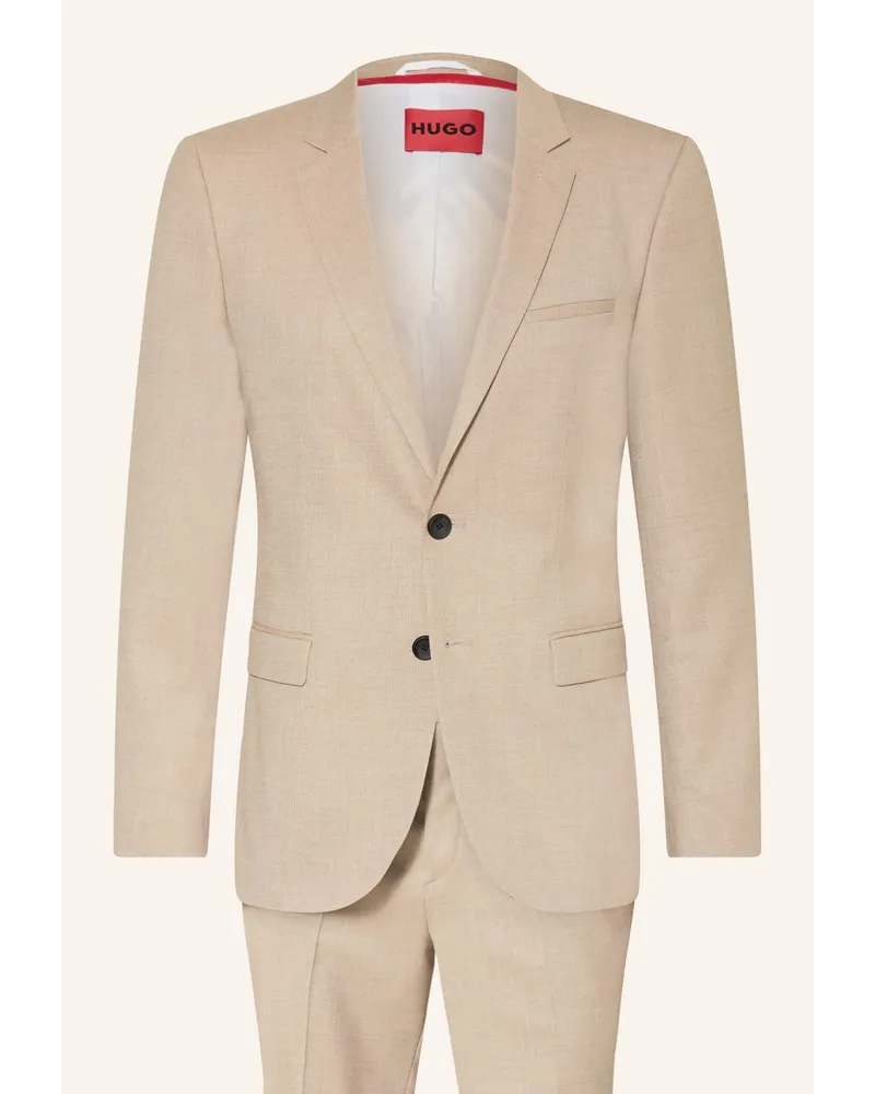 HUGO BOSS Anzug ARTI/HESTEN Extra Slim Fit Beige