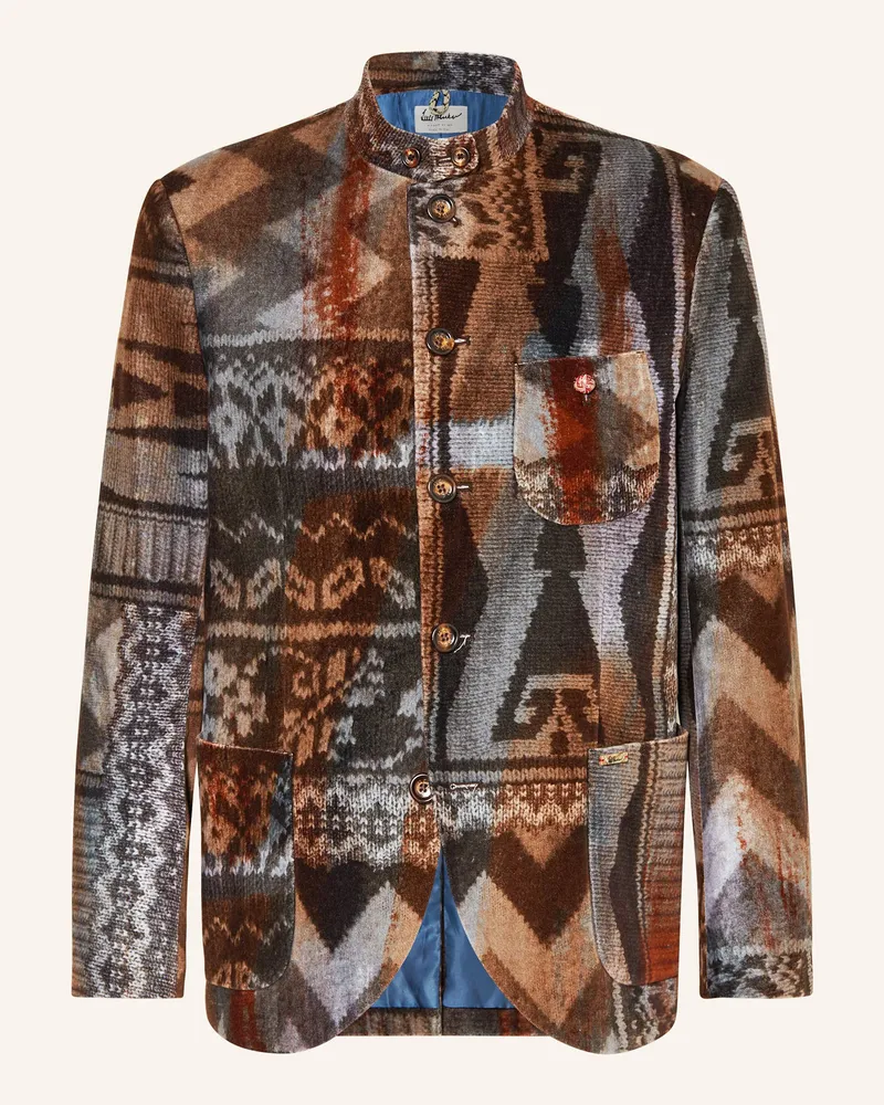 Luis Trenker Sakko LUSANDRO Slim Fit Braun