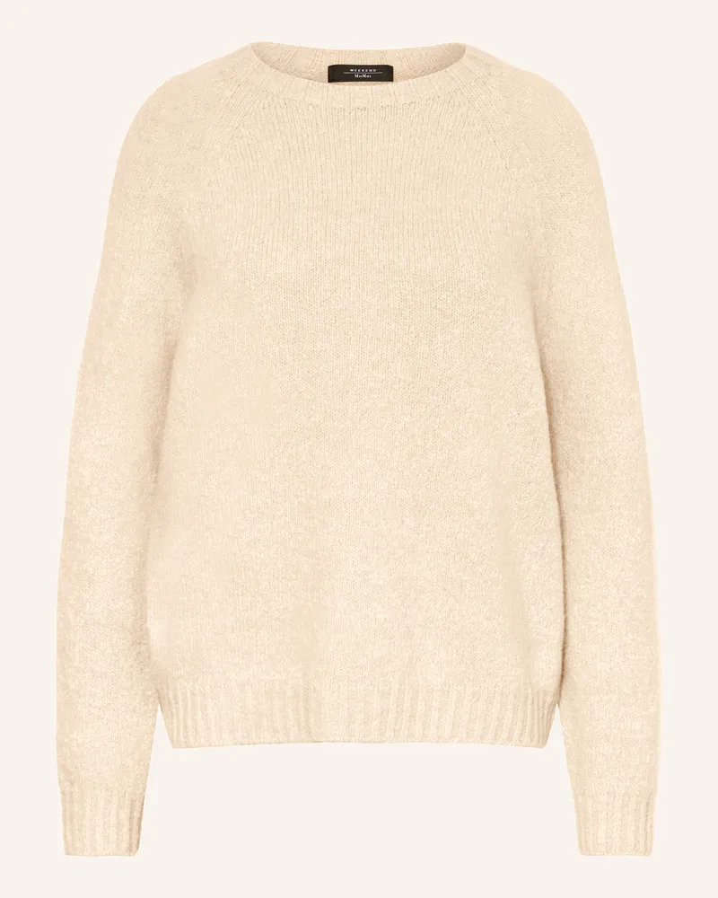 Max Mara Pullover GHIACCI mit Alpaka Ecru